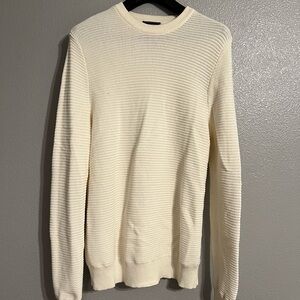 Express Men's Ivory Crewneck Sweater